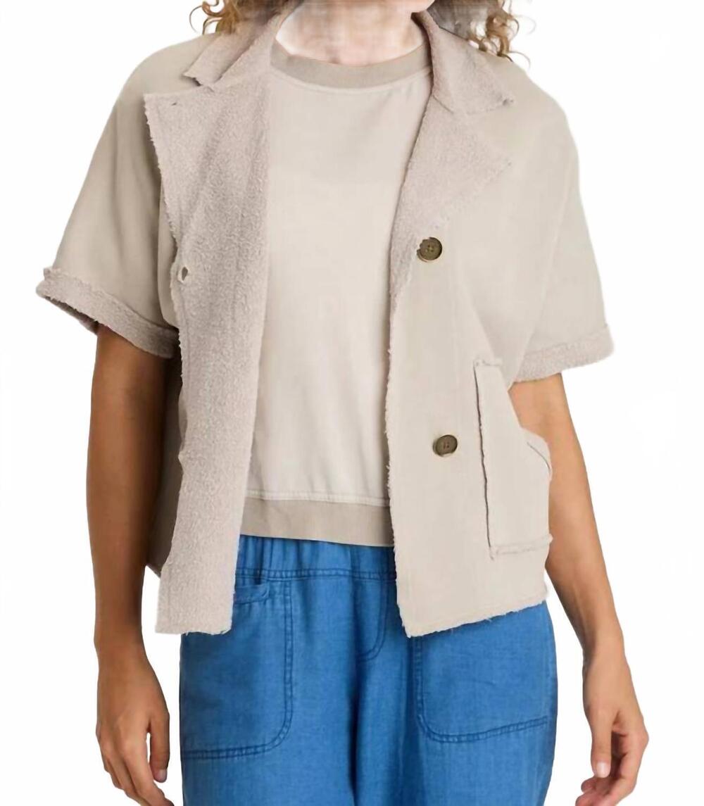 NEW XCVI kennison capelet jacket in beige